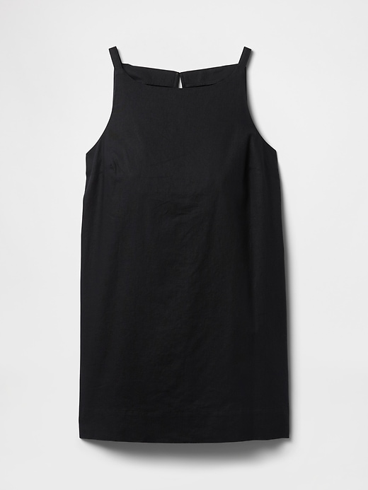 Image number 6 showing, Linen-Blend Apron Mini Dress