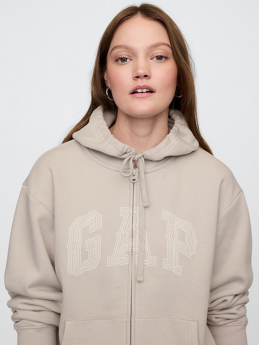 Image number 4 showing, Relaxed Gap Logo Zip Hoodie