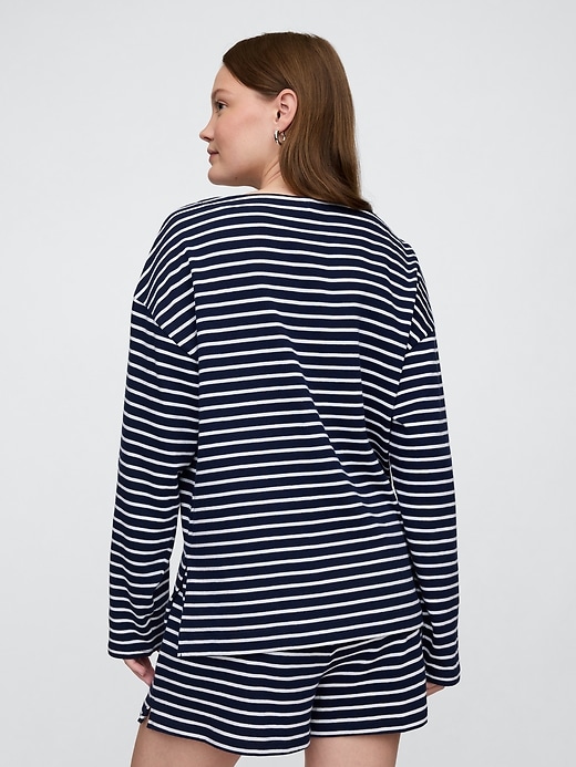 Image number 2 showing, Oversized Boatneck Tunic Shirt