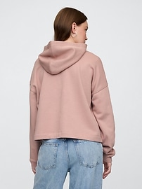 Relaxed Fleece V-Neck Hoodie