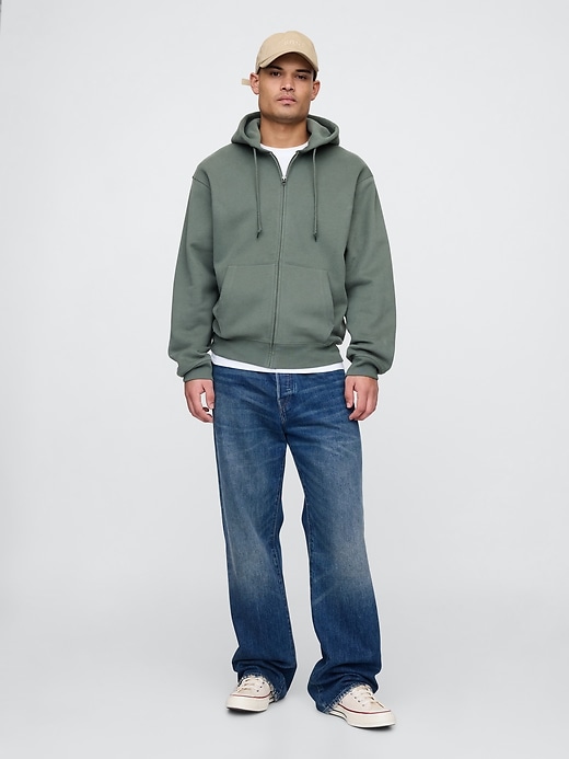 Image number 3 showing, Vintage Soft Oversized Zip Hoodie