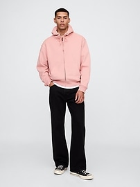 Vintage Soft Oversized Zip Hoodie