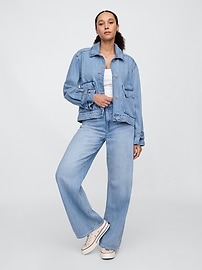 SuperSoft Denim Utility Jacket