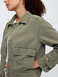 SuperSoft Denim Utility Jacket