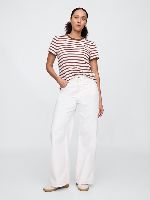 Image number 3 showing, Favorite Stripe Crewneck T-Shirt