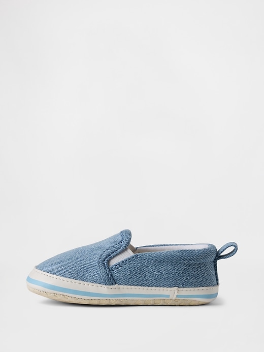 Image number 5 showing, Baby Denim Slip-On Sneakers