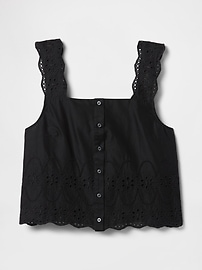 Eyelet Apron Top