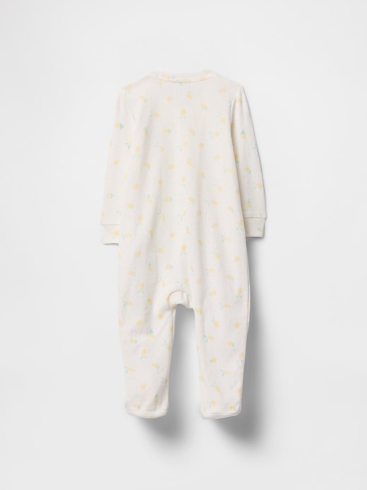 Image number 2 showing, Baby Print Two-Way Zip One-Piece