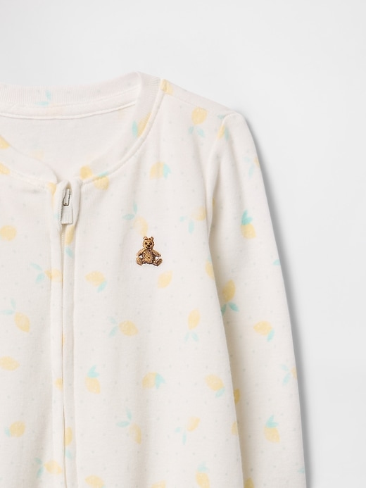Image number 3 showing, Baby Print Two-Way Zip One-Piece