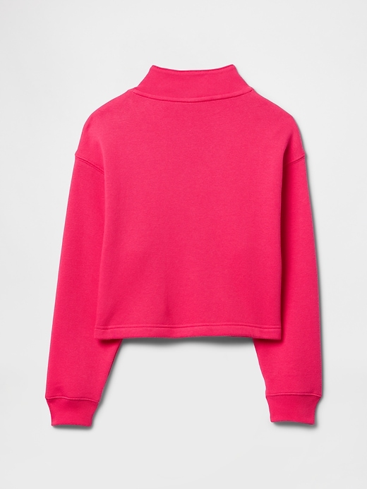 Image number 2 showing, Kids Relaxed Quarter-Zip Track Sweatshirt