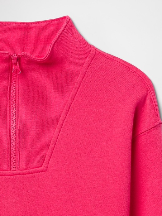 Image number 3 showing, Kids Relaxed Quarter-Zip Track Sweatshirt