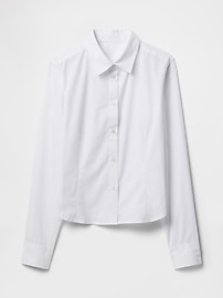 Cropped Poplin Shirt