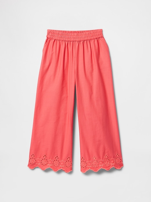 Image number 1 showing, babyGap Poplin Wide-Leg Pull-On Pants