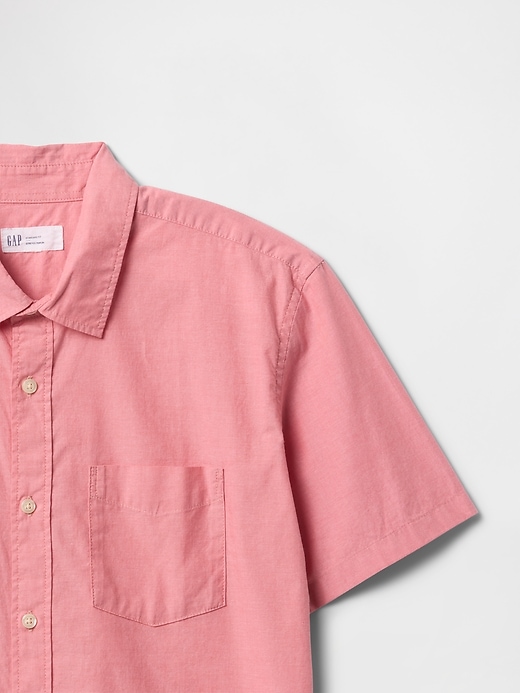 Image number 4 showing, Stretch Poplin Shirt in Standard Fit