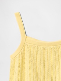 Open-Stitch Sweater Tank Top