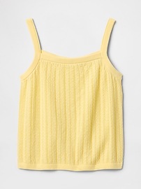 Open-Stitch Sweater Tank Top