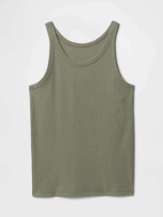 Image number 5 showing, Ribbed Scoopneck Tank Top