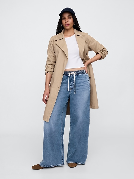 Image number 5 showing, High Rise Pull-On Baggy Sweatpant Jeans