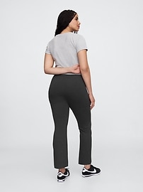 High Rise Ponte Flare Crop Pants