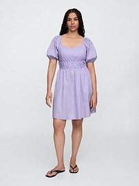 Sweetheart Puff Sleeve Mini Dress