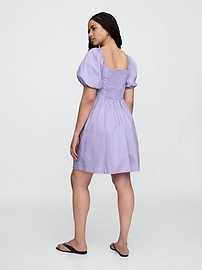 Sweetheart Puff Sleeve Mini Dress