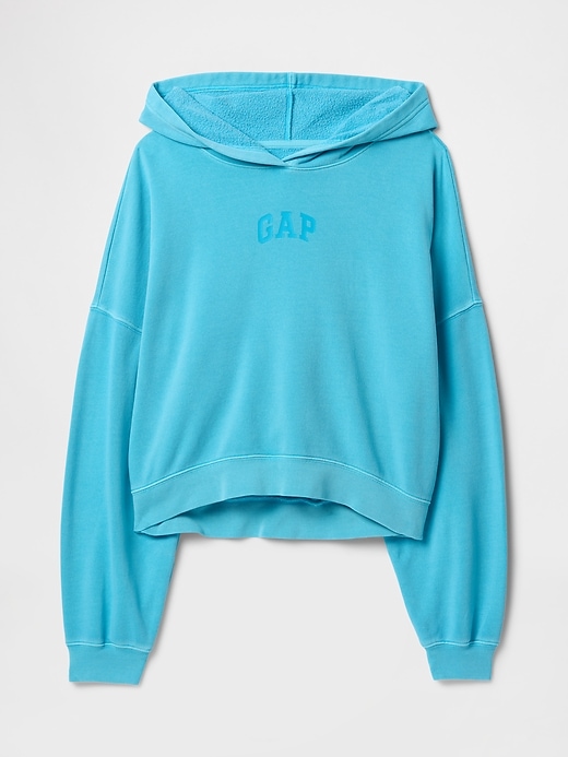 Image number 5 showing, Relaxed Gap Mini-Logo Cropped Hoodie