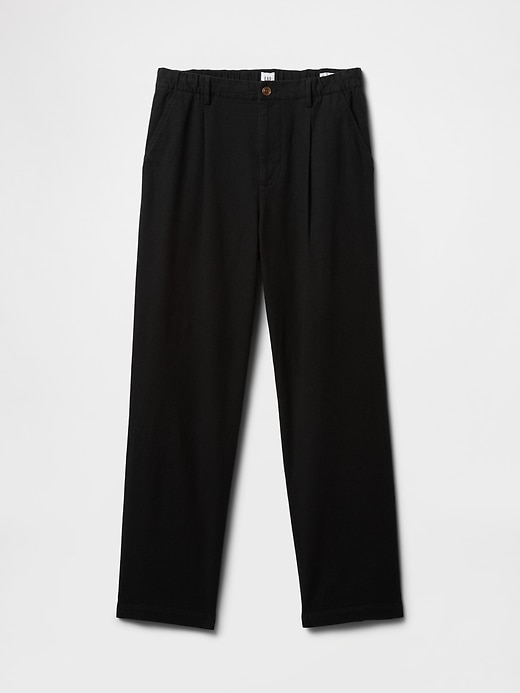 Image number 6 showing, Relaxed Linen-Blend Pleated Trousers