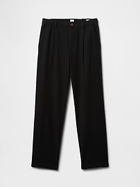 Relaxed Linen-Blend Pleated Trousers