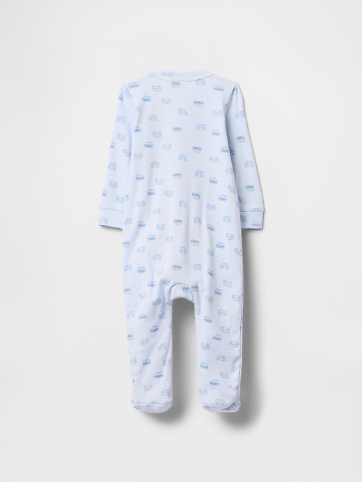 Image number 2 showing, Baby Print Two-Way Zip One-Piece