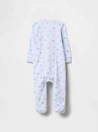 Baby Print Two-Way Zip One-Piece