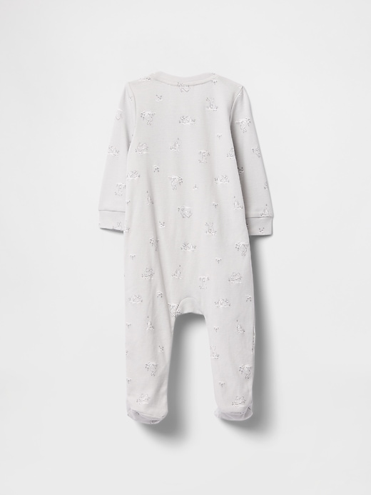 Image number 2 showing, Baby Print Two-Way Zip One-Piece