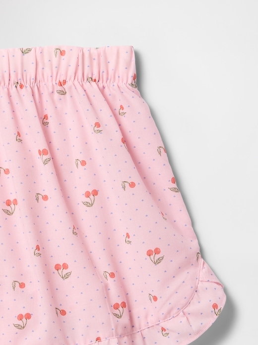Image number 3 showing, Kids 100% Recycled Ruffle PJ Shorts