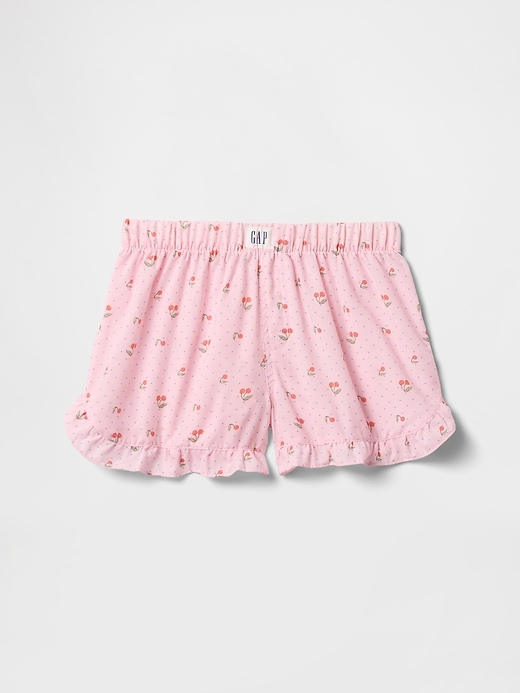 Image number 1 showing, Kids 100% Recycled Ruffle PJ Shorts
