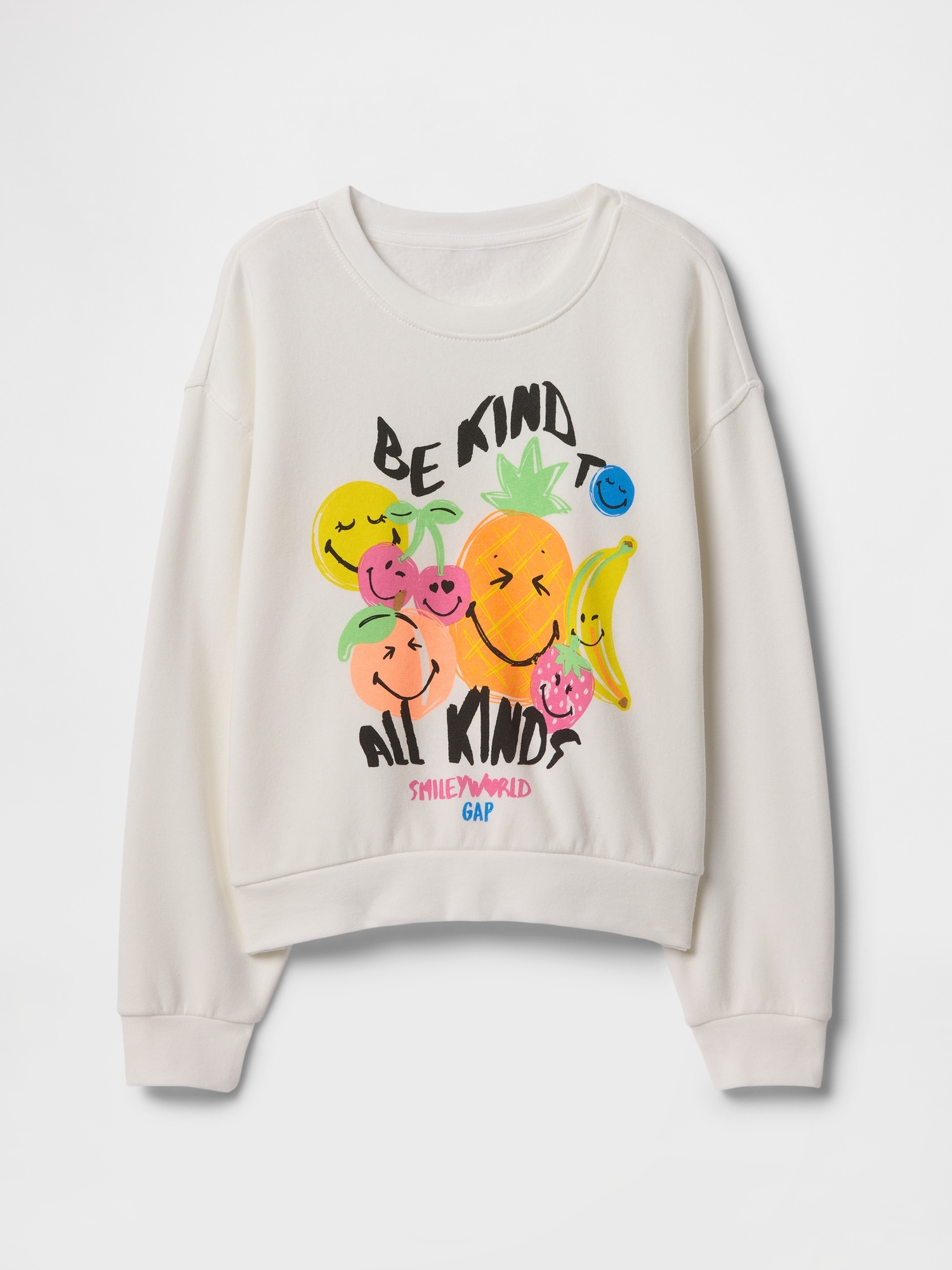 GapKids | SmileyWorld® Oversized Graphic Sweatshirt
