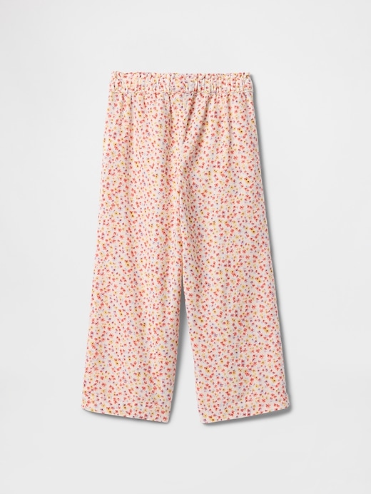 Image number 3 showing, babyGap Linen-Blend Wide-Leg Pull-On Pants