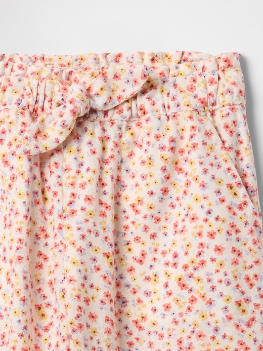 Image number 4 showing, babyGap Linen-Blend Wide-Leg Pull-On Pants