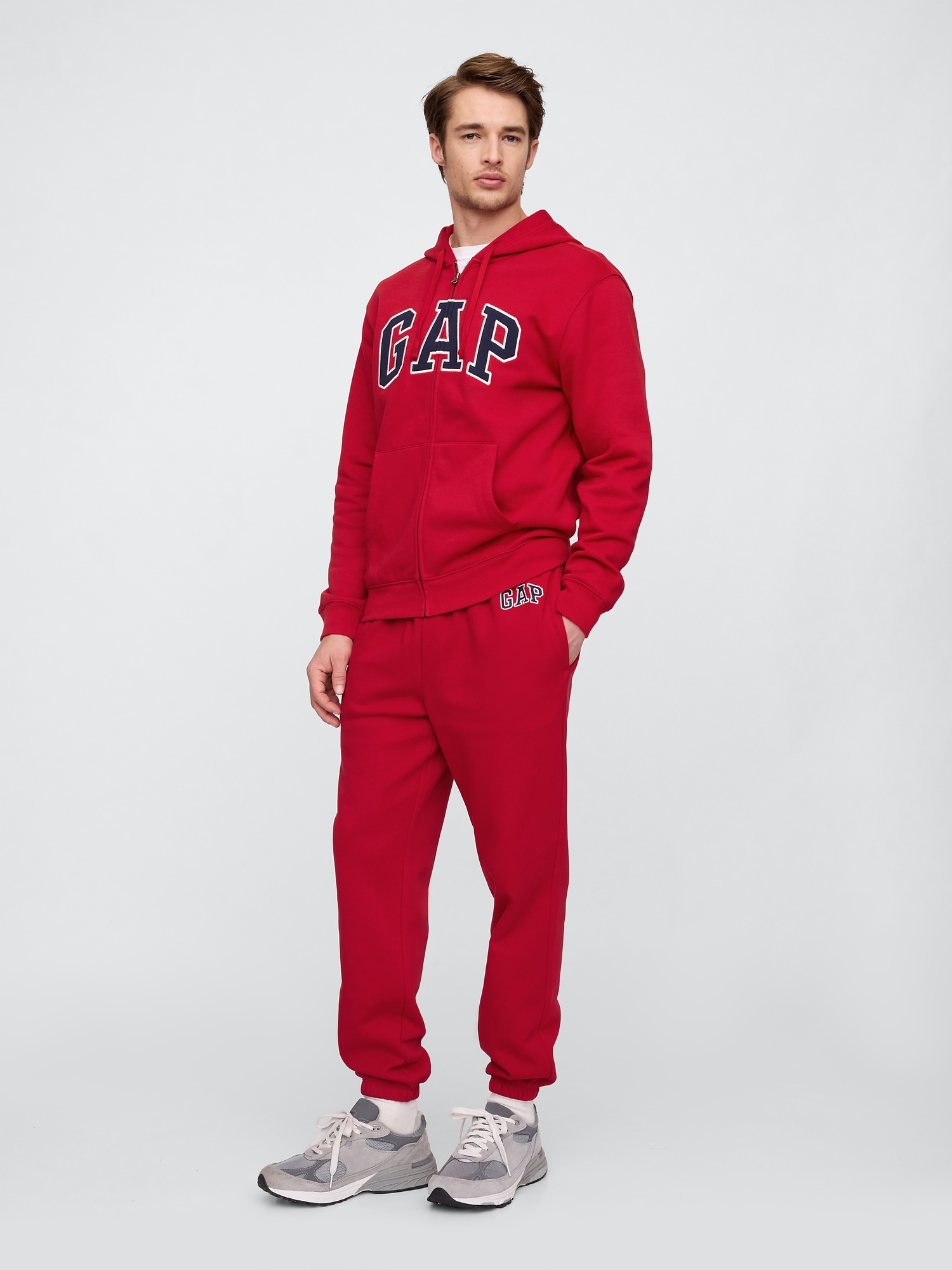 Relaxed Gap Logo Zip Hoodie | Gap Factory