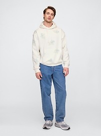 Oversized Vintage Soft Print Hoodie