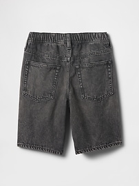 Kids Pull-On Loose Denim Cargo Shorts