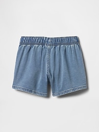 Kids High Rise Relaxed Pull-On Sweatpant Jean Shorts