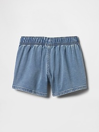 Kids High Rise Relaxed Pull-On Sweatpant Jean Shorts
