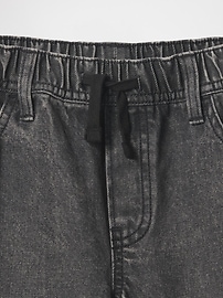 Kids Pull-On Loose Denim Cargo Shorts