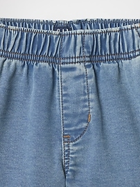 Kids High Rise Relaxed Pull-On Sweatpant Jean Shorts