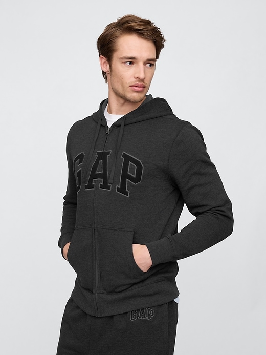 Image number 1 showing, Relaxed Gap Logo Zip Hoodie