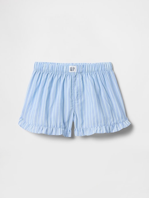 Image number 1 showing, Kids 100% Recycled Ruffle PJ Shorts