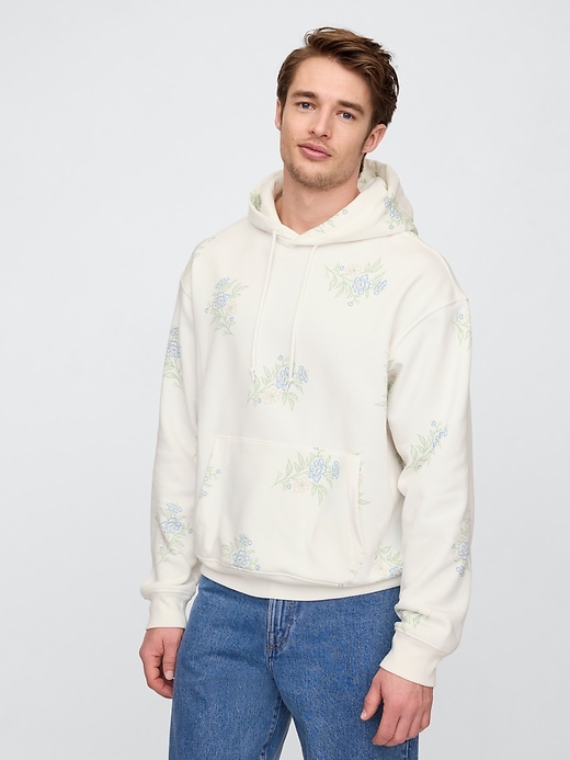 Image number 1 showing, Oversized Vintage Soft Print Hoodie