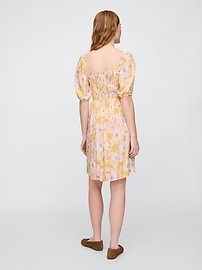 Sweetheart Puff Sleeve Mini Dress