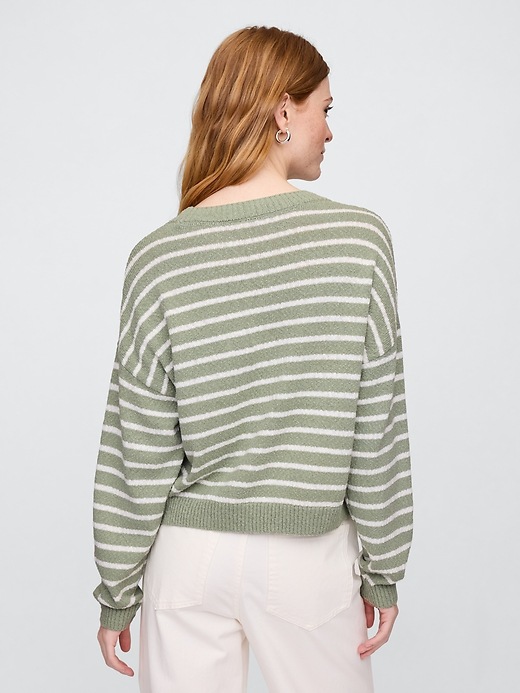 Image number 2 showing, Oversized Slub Crewneck Sweater