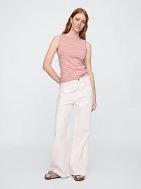 Ribbed Shell Tank Top