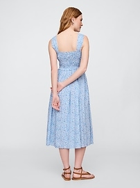 Smocked Midi Dress